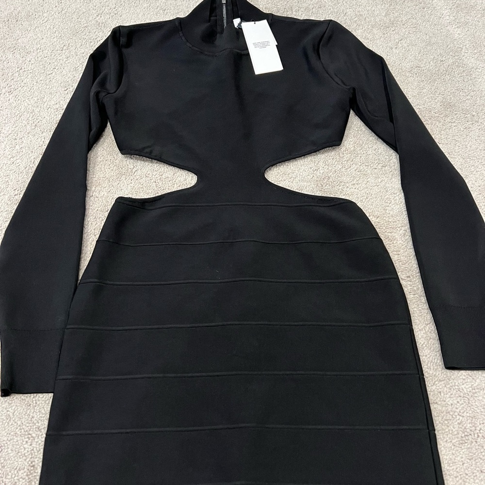 Herve Leger Open Back Mini Dress sz large
